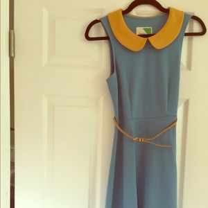 Blue Peter Pan collar dress